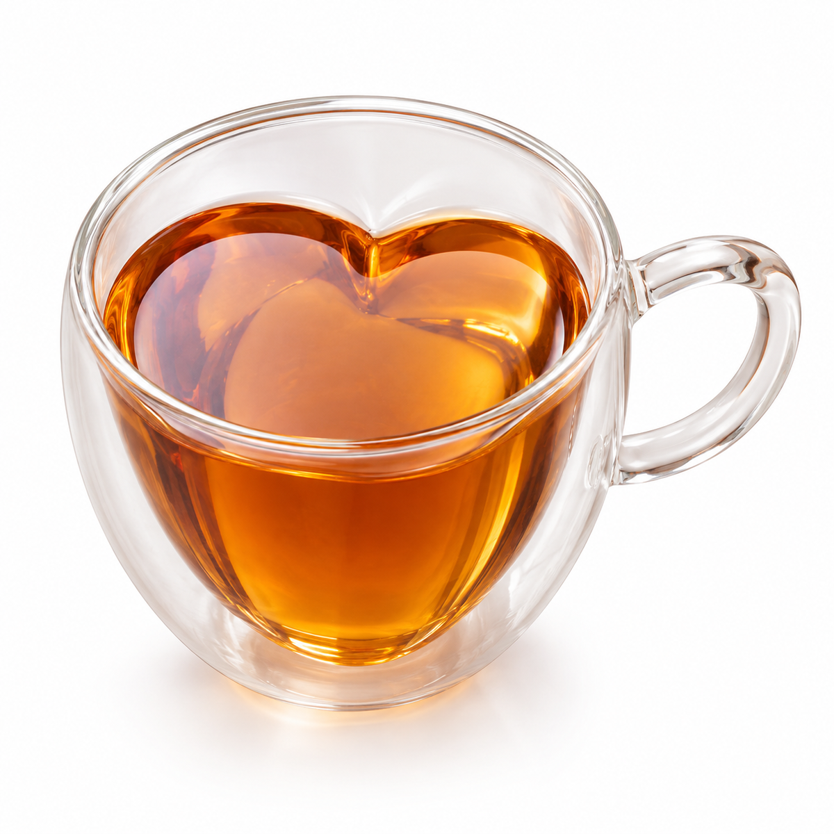 Kova Double-Wall Heart Glass Cup