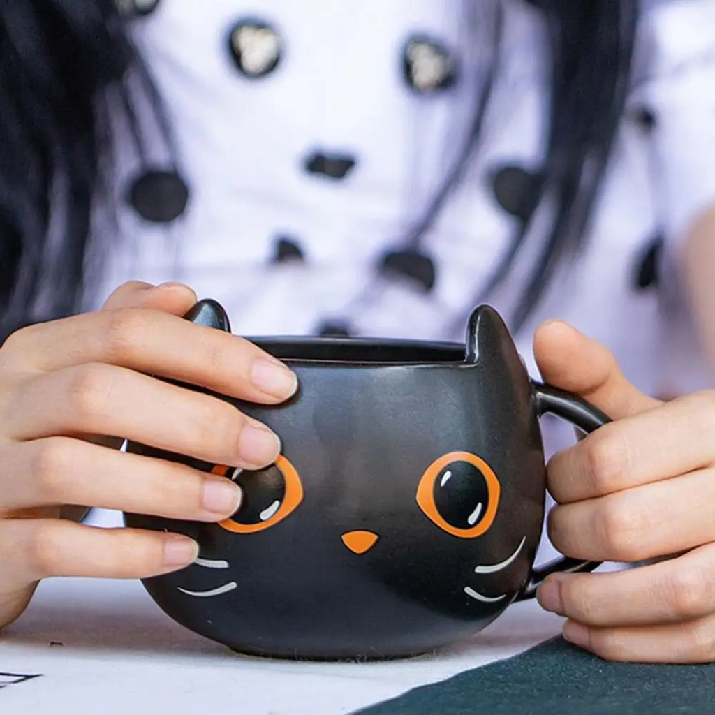 Kova Halloween Cat Mug with Lid