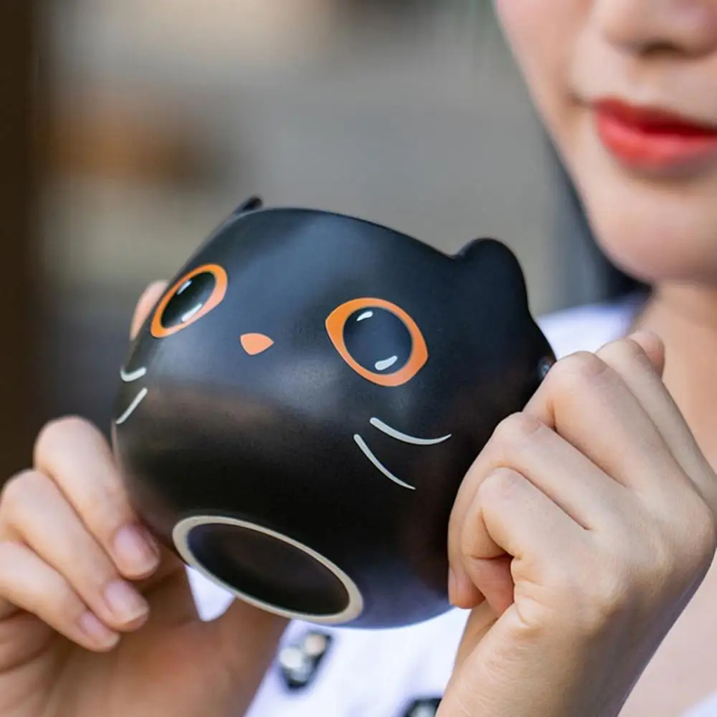 Kova Halloween Cat Mug with Lid